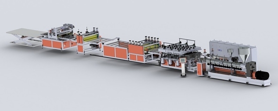 PP آلة إنتاج البولي إيثيلين أجوف PP البلاستيكية خط بثق قالب البناء