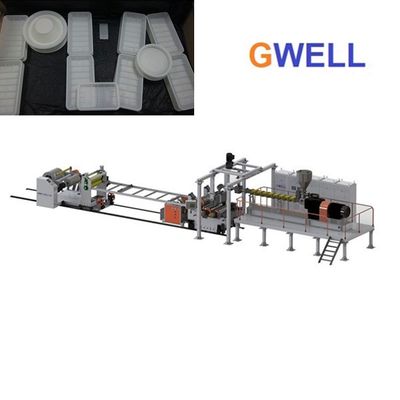 آلة تصنيع الألواح PLA يمكن تخصيص خط بثق ثلاث طبقات من الصفائح PLA بالحرارة
