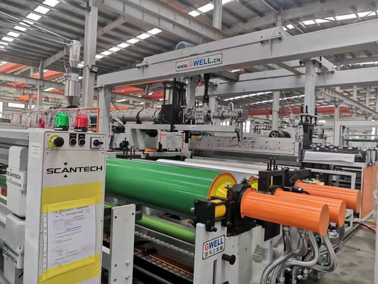 شراء خط طحن للفيلم المصبوب من البلاستيك TPU برغي واحد 500kg/H online manufacture