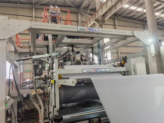 شراء PVDF الصفيحة الشمسية مرة أخرى بوليفينيليدين فلوريد طلاء فيلم 140kg / h online manufacture