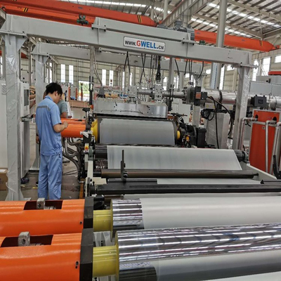 شراء GWELL Brand PP HDPE ABS Thick Board Extrusion Line for Advertising and Print Boards 1000-2000mm Width 3-50mm Thickness Heat Resistant up to 100 Degrees online manufacture