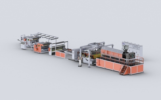 شراء خط طحن لفيلم القماش المركب من TPU برغي واحد 500kg/H online manufacture