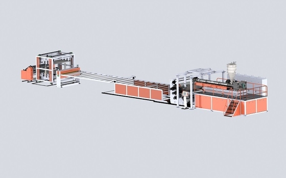 شراء 0.4mm الشفافة Pvc صفيحة خط إنتاج طحن المسمار الواحد online manufacture
