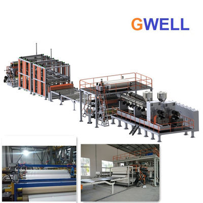 شراء آلة تصنيع الصفيحة الغشائية المقاومة للماء TPO خط بثق غشاء مقاوم للماء TPO online manufacture