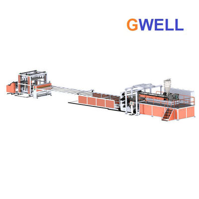 شراء خط بثق الصفيحة البلاستيكية الصلبة خط إنتاج الألواح البلاستيكية 550KG H. online manufacture