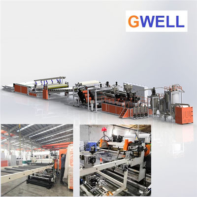 شراء الشفافية العالية PMMA ورقة 1-10mm خط التطويق 600 - 800KG / H مع وحدة الطلاء ضد الخدوش فوق البنفسجية على الإنترنت online manufacture