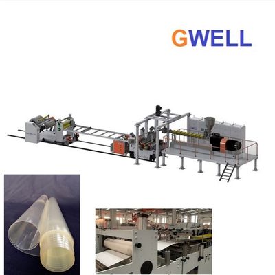 شراء خط بثق الصفيحة البلاستيكية ، آلة تصنيع الصفيحة الحمضية متعددة حمض اللاكتيك online manufacture